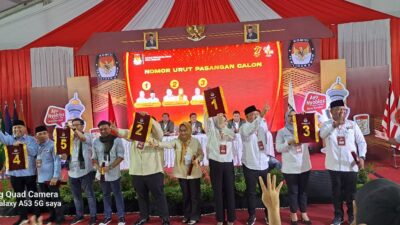 Resmi, KPU Kendari Tetapkan Nomor Urut Paslon, AJP-ASLI Nomor 4