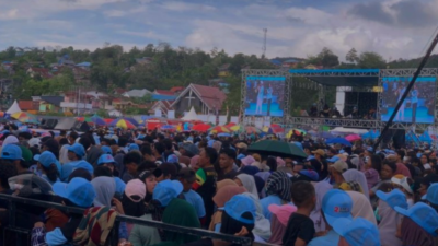 Antusiasme Warga Kendari dalam Pesta Rakyat Berkah Bersama ASR-Hugua