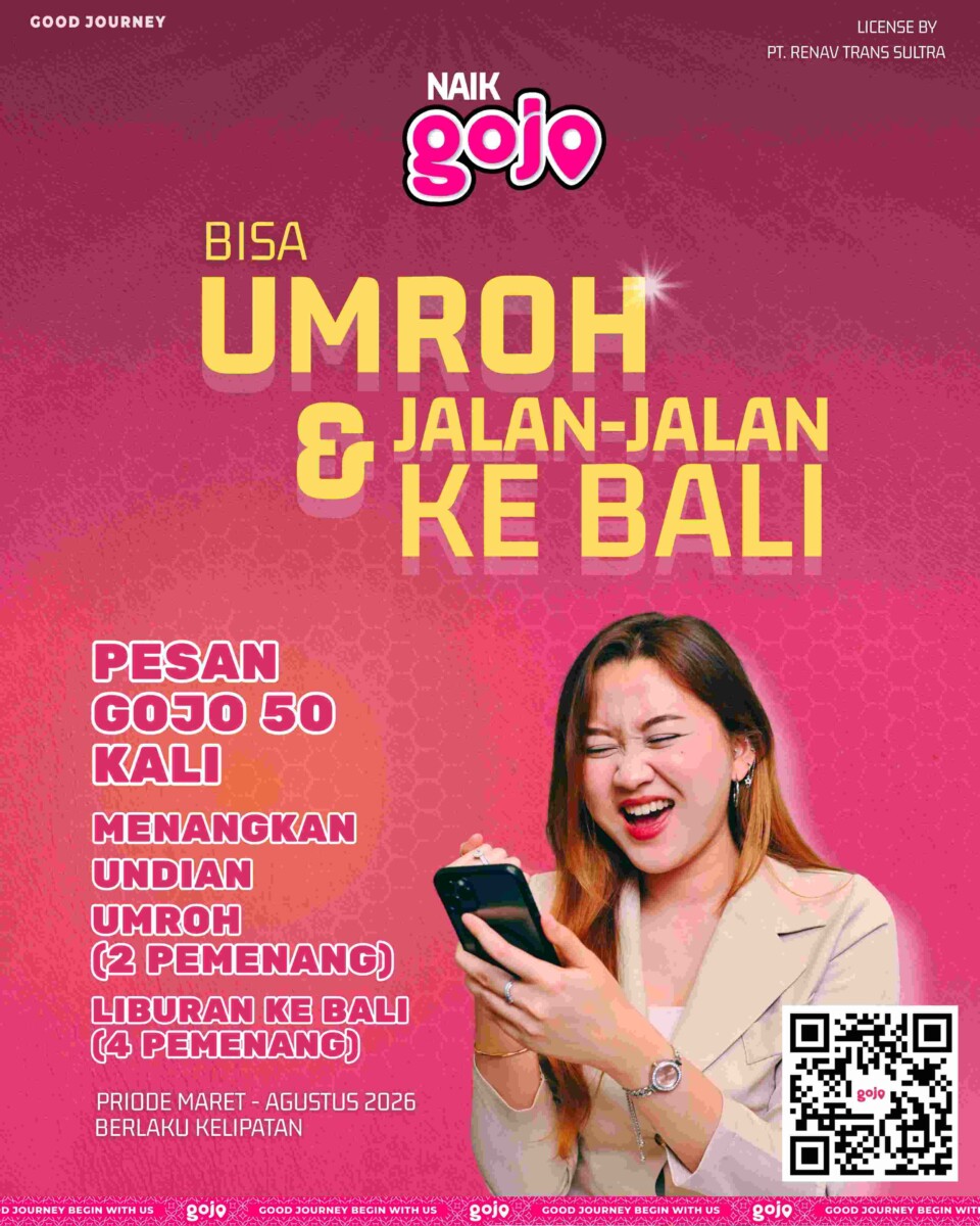 Gunakan Layanan 50 Kali, Pelanggan Gojo Dapat Kupon Undian Umrah dan Liburan ke Bali