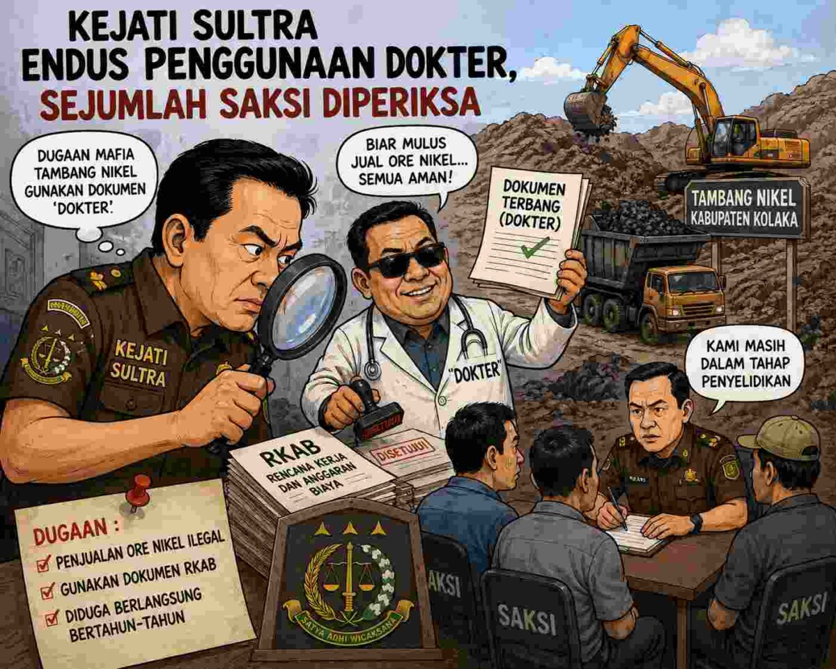 Kejati Sultra Endus Penggunaan Dokter di Kolaka, Sejumlah Saksi Diperiksa 