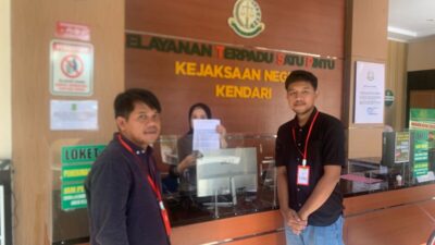 KSBSI Kendari Laporkan CV Indo Tamaya Terkait Dugaan Penyimpangan Anggaran Jasa Cleaning Service ke Kejari