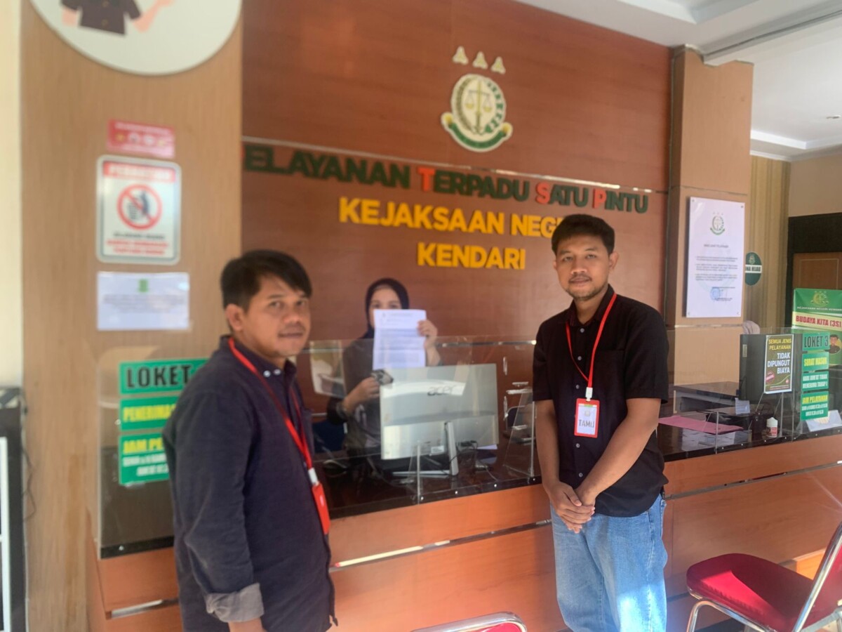 KSBSI Kendari Laporkan CV Indo Tamaya Terkait Dugaan Penyimpangan Anggaran Jasa Cleaning Service ke Kejari