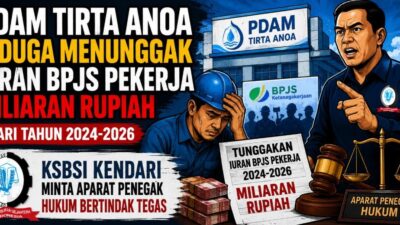 KSBSI: PDAM Tirta Anoa Diduga Menunggak Iuran BPJS Ketenagakerjaan Capai Miliaran Rupiah