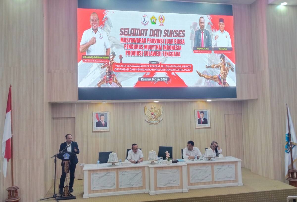 Musprovlub Muaythai Sultra, Wakil Ketua Umum PBMI Tekankan Pembinaan Atlet dan Target Emas PON