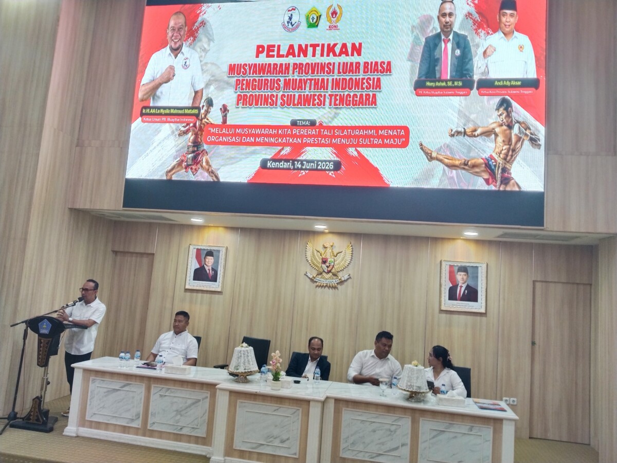 Herry Ashak Terpilih Pimpin Muaythai Sulawesi Tenggara, Fokus Pembinaan dan Prestasi
