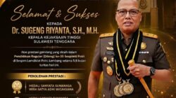 Kajati Sultra Raih Tiga Penghargaan dalam Pendidikan Sespimti Polri