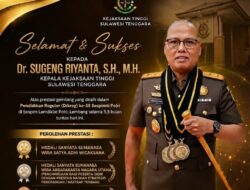 Kajati Sultra Raih Tiga Penghargaan dalam Pendidikan Sespimti Polri