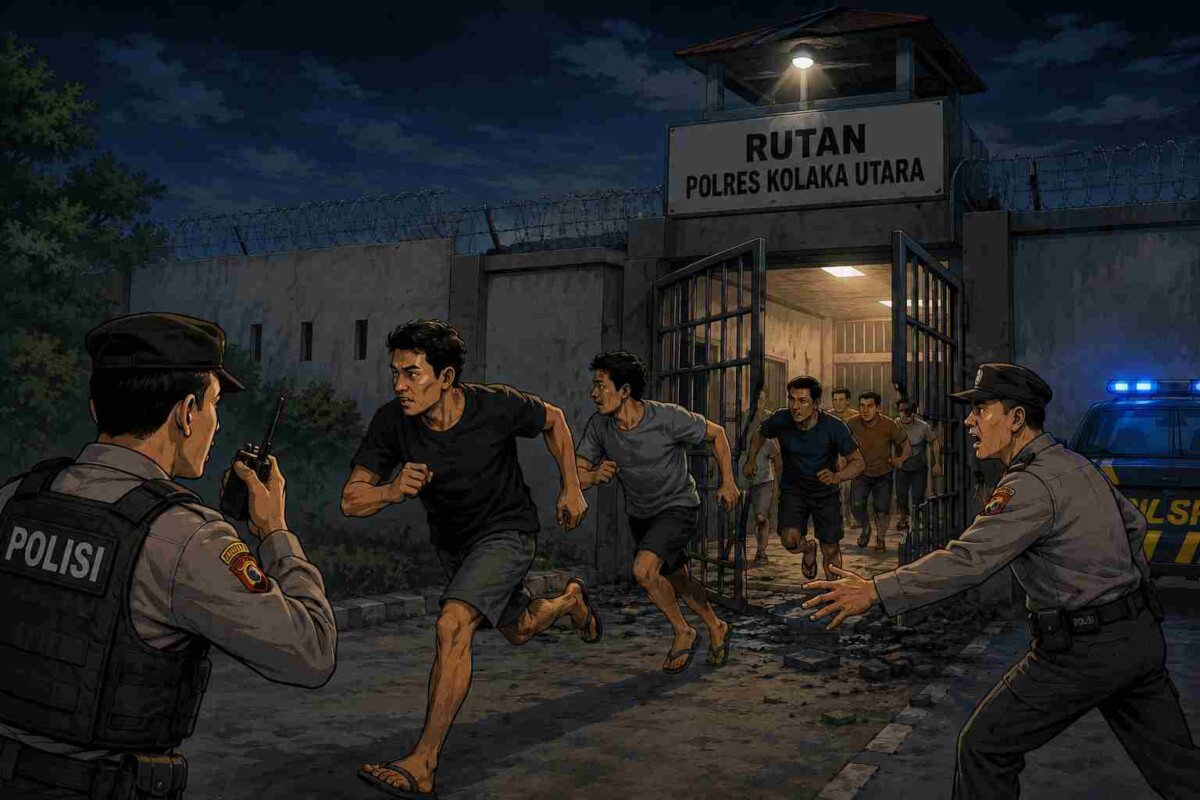 Sejumlah Tahanan Polres Kolaka Utara Dikabarkan Melarikan Diri