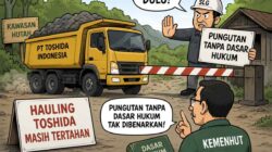 Hauling Toshida Masih Tertahan, Kemenhut Tegaskan Pungutan Tanpa Dasar Hukum Tak Dibenarkan
