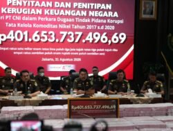 Kejagung Terima Rp401,65 Miliar dari PT CNI dalam Perkara Nikel