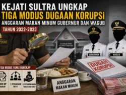 Kejati Sultra Ungkap Tiga Modus Dugaan Korupsi Anggaran Makan Minum Gubernur dan Wagub Tahun 2022-2023