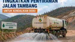 PT Ceria Tingkatkan Penyiraman Jalan Tambang untuk Kendalikan Debu