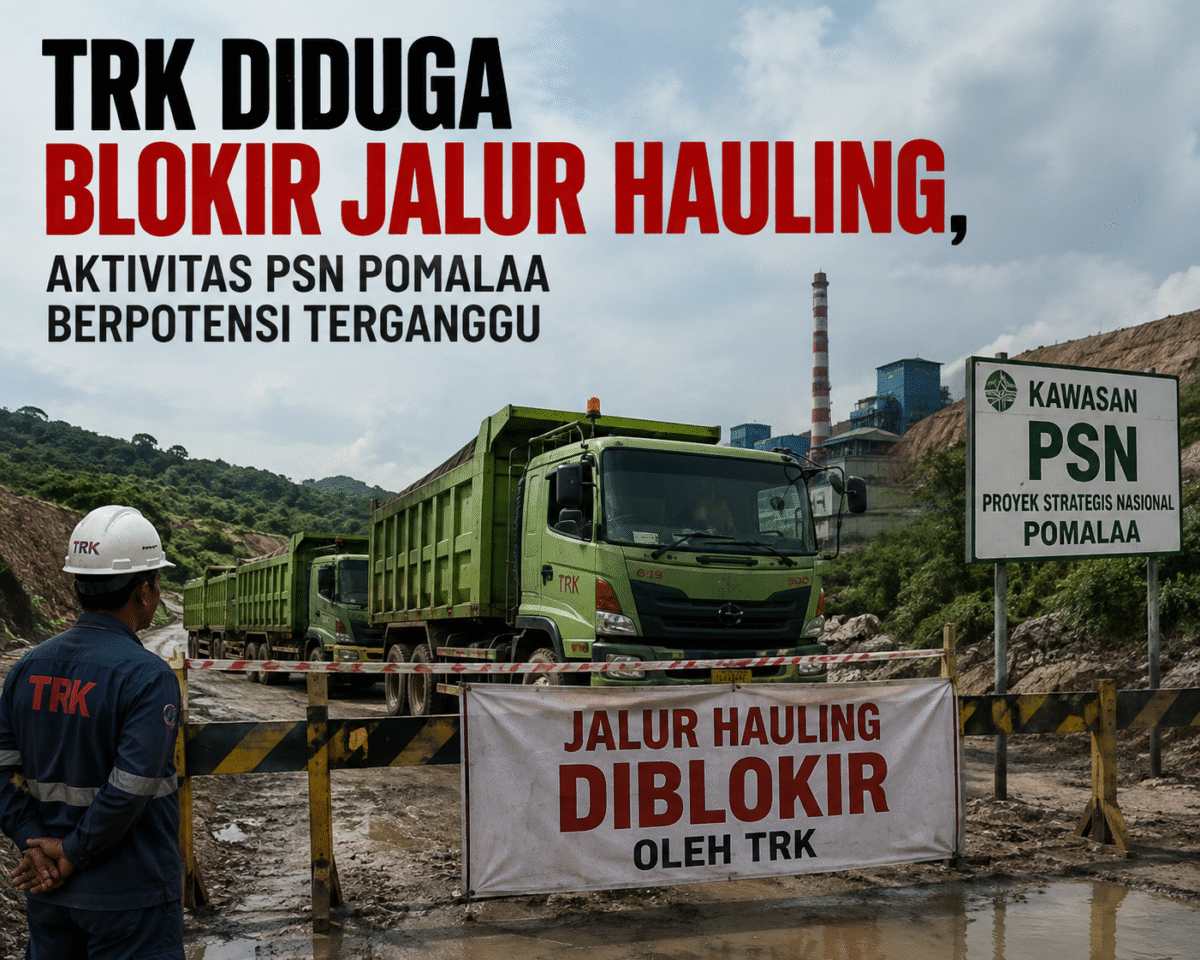 TRK Diduga Blokir Jalur Hauling, Aktivitas PSN Pomalaa Berpotensi Terganggu