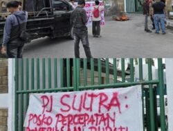 PJS Sultra Dirikan Posko di Depan Kejati, Desak Pemeriksaan Bupati Bombana Terkait PT SIP