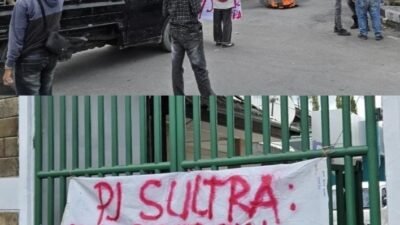 PJS Sultra Dirikan Posko di Depan Kejati, Desak Pemeriksaan Bupati Bombana Terkait PT SIP