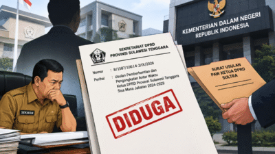 Diduga Terbit Tanpa Sepengetahuan Sekwan, Surat Usulan PAW Ketua DPRD Sultra Masuk Kemendagri